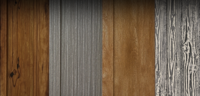 Woodgrain color choices for metal panels