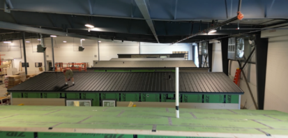 Wind River Built roofing production line