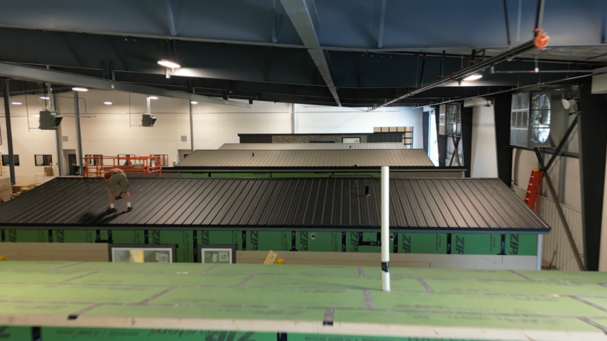 Wind River Built roofing production line